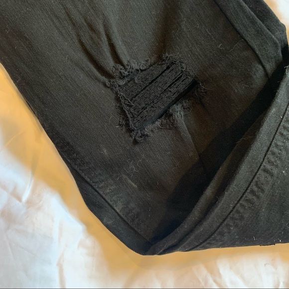 Wild fable high rise skinny distressed jeans size 12 black new - Picture 4 of 5